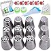 Baking supplies set 25 pcs - Russian piping tips newest patterns - big size 9 flower icing tips and 3 Malaysia pastry nozzles with accessories included in Cake decorating set