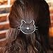 Fdesigner Cat Hair Clips Gold Fashion Hair Barrette Jewelry Cute Hairpins Accessories for Women and Girls (Silver Ⅰ)