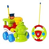 GordVE SJB70 Cartoon Cars RC Train Action Figure Car Radio Control Cars Electric Trains Toy for Toddlers and Babies