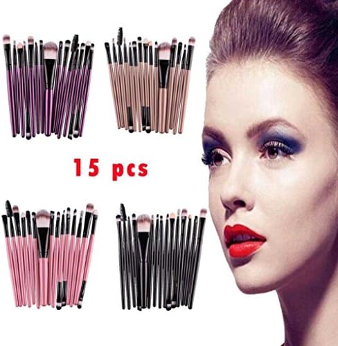 HUIZIjin 20 pcs/set Makeup Brush Set tools Make-up Toiletry Kit Wool Make Up Brush Set (Gold)