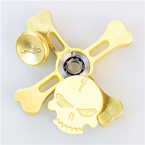 Skull Fidget Spinner Metal Cool Fidget Spinner Toy Gold Fidget