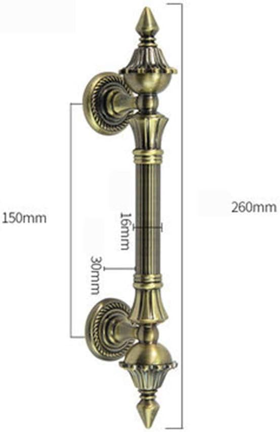 Handles European Style Antique Wall Mounted 1PC Zinc Alloy Retro Handle Handle Wooden Door Handle Simple Invisible Door Handle Cupboard Wardrobe Drawer Handles Pulls (Color : C1, Size : 150MM)