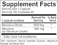Ortho Molecular Product Strontium -- 60 Capsules