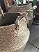 RISEON Natural Seagrass Belly Basket Panier Storage Plant Pot Collapsible Nursery Laundry Tote Bag with Handles (9