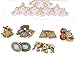 Shuning Women Boho Vintage Assorted Multiple Stud Earring 6 Pair Pack Sets with Card