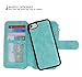 iPhone 8 Wallet case, iPhone 7 Leather Case,Hynice Detachable Magnetic Flip Purse with Kickstand Strap 14 Card Slot Holder Slim Protective Shell Cover for Apple iPhone8/iPhone7 4.7 (14Card-Blue)