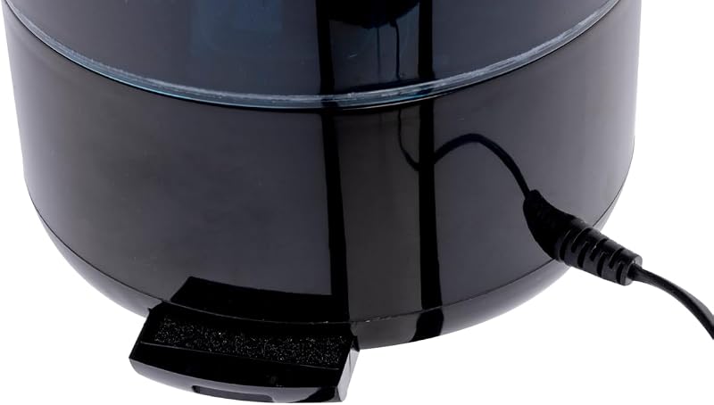 HD-1903A - Humidificador ultrasónico (4,3 L, con temporizador y luz nocturna, con mando a distancia, color negro