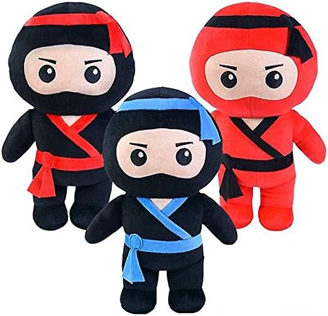 Soft Plush Ninja Plush Stuffed Toy Doll 9" / 15" (1pc) : 3 Colors Available (BLUE, 15" LARGE)