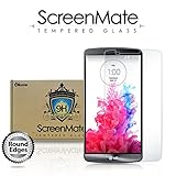 LG G3 iloome ScreenMate Real Tempered Glass 9H Hardness Premium Screen Protector with Rounded Edges & Oleophobic Coating