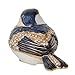 Chickadee Bird Trinket Jewelry Box Enameled Box Crystals Figurine Bird Decor Gifts Necklace Holder