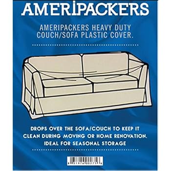 Amazon Plastic Sofa Covers For Moving Waterproof Clear Plastic