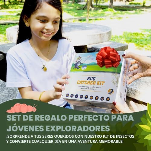 Kit de Explorador para Crianças - Binóculos, Apanhador de Borboletas, Lupa, Bússola, Brinquedos de Insetos - Jogos ao ar livre dos 3 aos 12 anos - Presente para 3 4 5 6 anos