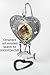 BANBERRY DESIGNS Chrome Ornament Stand with Brushed Metal Heart Shaped Base Pack of 3 Pcs
