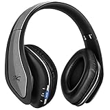 Sentey Bluetooth Headphones Headset with Microphone Wireless Improved Audio Driver Audiophile Hard Carrying Case and Audio Cable Inc Ls-4560 H9 Pro for Pc Mac SmartPhones Computers Men Kids Girls