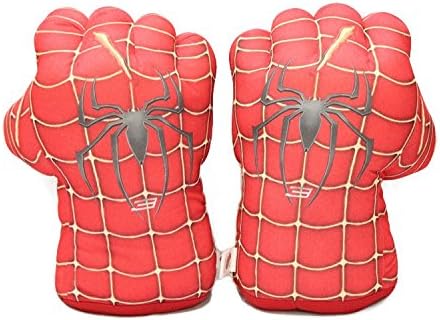 Kids Boxing Gloves Smash Hands Soft Toy Gloves Funny Kids' Cosplay (Spider Man 2)