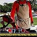 WirtaWork Woodworking Aprons for men and women - Durable Tool Apron with 11 pockets and 2 hammer loops - Comfortable 16oz Waxed Canvas Work Apron protects you from water to sparks. Best Shop Apron 4 U