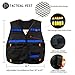 ELONGDI Kids Tactical Vest Kit for Nerf Guns N-Strike Elite Series, 50 Refill Darts + 3 Reload Clips + 2 Hand Wrist Band + Protective Glasses + 2 Tactical Mask Tactical Vest for N-Strike Elite Series
