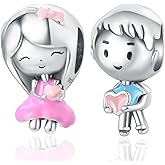 CYCUFF 925 Sterling Silver Charms Suitable for Charm Necklaces, Bracelet Pendants Beads Jewellery Gift for Women