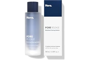 Hero Cosmetics Pore Release Blackhead Clearing Solution, Exfoliating 2% Salicylic Acid Toner Featuring AHA and PHA, Blackhead Remover Toner, 100 ml