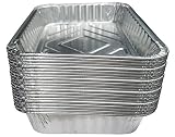 TYH Supplies 20-Pack Aluminum Foil BBQ Grease Drip Pans Compatible with Weber Grills Q, Pulse, Spirit, Spirit II, Genesis II LX 200 and 300 Series Gas Grill 7.5 x 5 Inch
