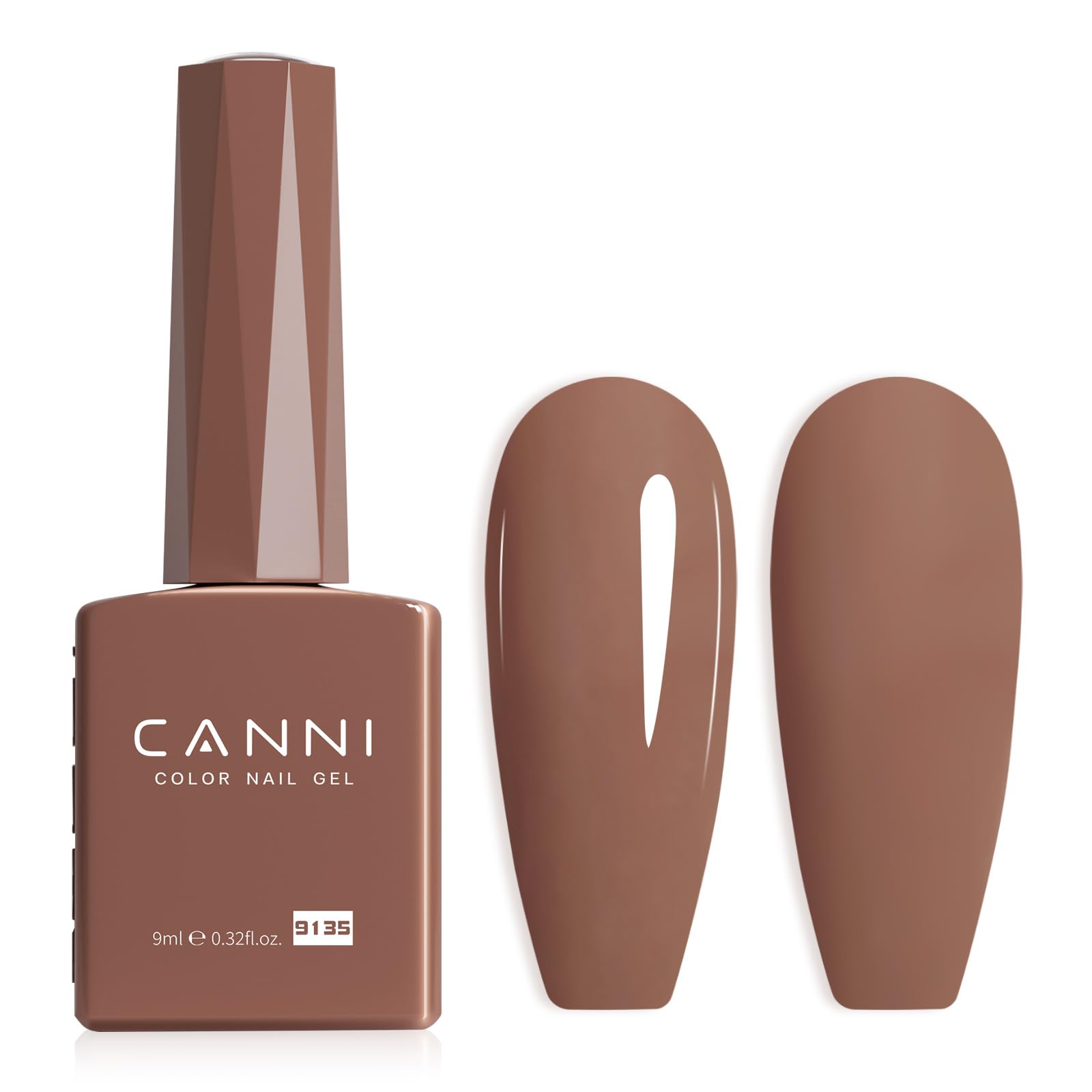 Canni Brown Gel Nail Polish, Chocolate Brown Color, High Gloss Soak Off Uv Gel Nail Polish for French Nail Manicure Salon DIY - Image 9