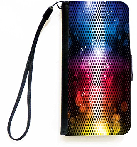 Rikki Knight Colorful Rainbow Neon Party Flip Wallet iPhoneCase with Magnetic F…