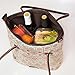 Wine Purse Tote Bag with Hidden Dispenser - Neoprene Insulated Cooler Travel Carrier for Picnic, Lunch, Festival - Secret Spout, 3 Reusable 3-Liter Drink Bladders, Pockets for Accessories