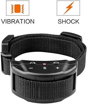Harmless No Bark Dog Training Collars Anti Bark Control With 7 Levels Button Adjustable Sensitivity Control Tone/vibration/shock For 15-120 Pounds Dogs