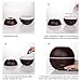 300ml Aromatherapy Essential Oil Diffuser, Ultrasonic Cool Mist Humidifier, 4Timer Settings, 2 Misting Modes, 7-Color LED Light and Waterless Auto Shut-off, Dark Wood Grain by MIU COLOR.
