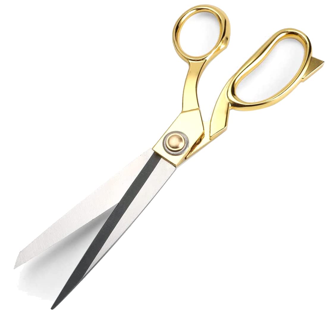 Sewing Scissors, Professional Tailor Scissors, Craft Scissors, Stainless Steel Scissors, Fabric Cutting Scissors, Stationery, (26cm, Gold)