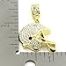 L & L Nation Chain Pendant 14K Gold Plated Football Chain Helmet Pendant Necklace Iced Out Pendant with 24