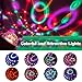 【New Arrival-6 Light Bulbs】Party Lights Sound Activated Disco Ball Strobe Light 7 Lighting Colors, USB/Battery Powered, Perfect for Kids, Festival Celebration Birthday Xmas Party-No Remote Included