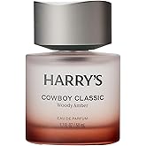 Harry's Cowboy Classic Men's Cologne - Woody Amber Scent - 1.7 fl oz - Notes of Bergamot, Cedarwood & Musk - Long-Lasting Eau de Parfum Men's Fragrance