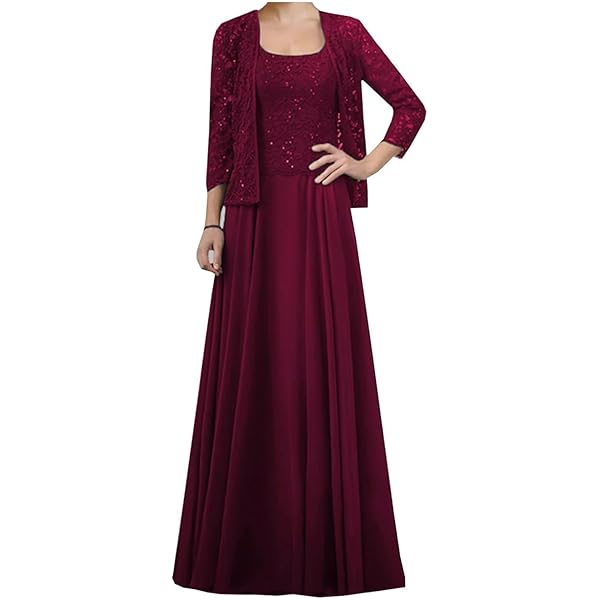 amazon burgundy mother of the bride dresses Burgundy Mother of the Bride Dresses with Jacket,Taffeta Long Mother Dress,MD00036, US6 / Dark Navy main image 1