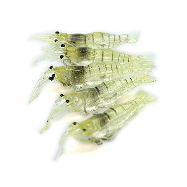 Dimart-5-pcs-Simulation-Soft-Silicone-Prawn-Shrimp-Fishing-Tackle-Lure-Baits-Gear-Beige