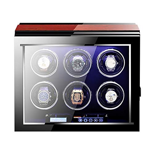 SLCHJXS Automatic Watch Winder Watch Winder Box with Remote Control Adjustable Watch Pillows LCD Touch Screen Quiet Motor Watch Winder Box Best Gift