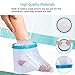 Foot Cast Covers for Shower Bath, Cast Protector Keep Cast Bandage Dry, Reusable Watertight Adult Cast Bag for Broken Foot Wound Burns Ankle Toe, 11 x 13.7 x 7