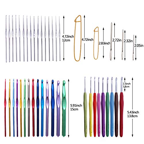 1 Crochet+Large+Eye+Ergonomic+Knitting+Accessories