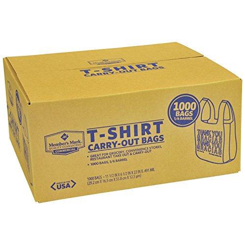 T-Shirt Plastic Carry-Out Bags (1,000 ct.)