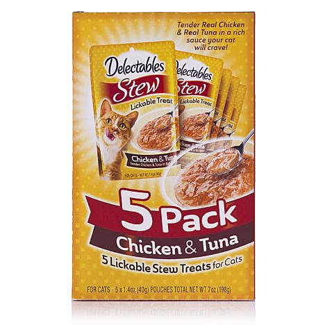 Delectables Stew Chicken & Tuna 5 x 1.4 oz Pouches