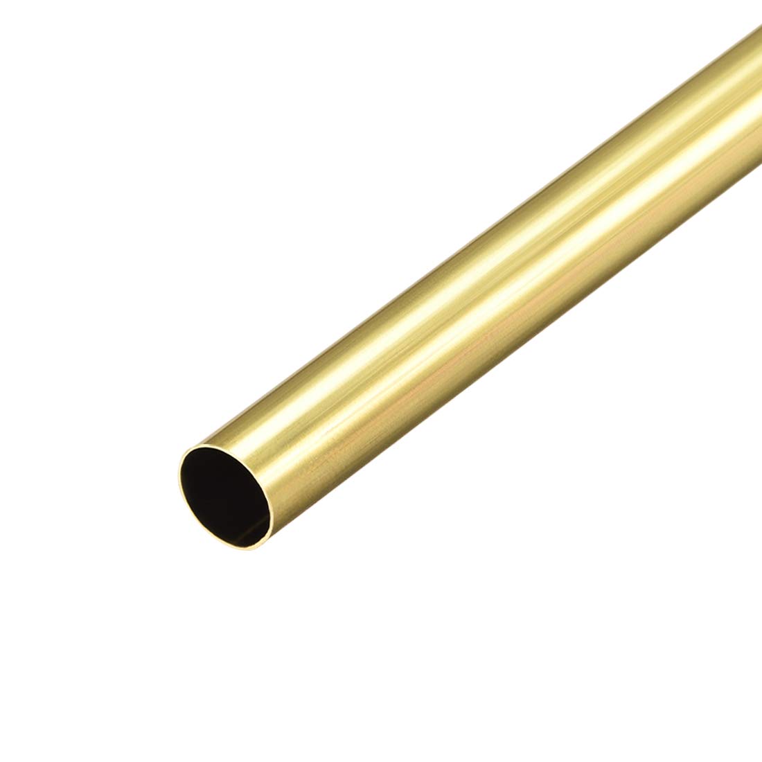 sourcing map Brass Round Tube, 300mm Length 10mm OD 0.2mm Wall Thickness, Seamless Straight Pipe Tubing