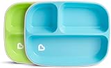 Munchkin Splash 4 Piece Toddler Plate & Bowl Dining Set Blue/Green view 4