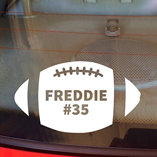 Football Decal, Personalized, Football Team Decal, Football Car Decal, Football, Player Name, High School Sports, Laptop Decal, Vinyl Decal