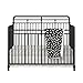 Little Seeds Monarch Hill Hawken 3 in 1 Convertible Metal Crib, Black