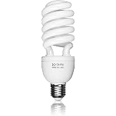EMART 45W 5500K Fluorescent Full Spectrum Light Bulb for Photography 1Pack | E26/E27 Energy Saving Spiral CFL Lightbulb, Soft White Daylight for Studio Portrait, Photo Umbrella, Softbox, Household Use