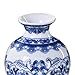 LianLe Retro Blue and White Porcelain Home Decorative Vase Chinese Style Ceramic Mini Vase,Gift for Family