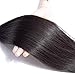 3 Bundles Deal Straight Brazilian Hair 8A Unprocessed Virgin Human Weave Hair Natural Black for Women 95-100g/ 1 Bundles 14 16 18 Inch