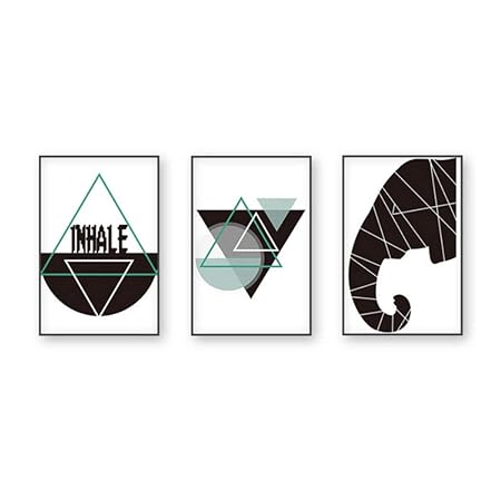 Yangdingyao Arte De La Pared De La Lona Animales Geometricos