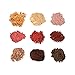 BellaTerra Cosmetics Mineral Shimmer Eye Shadow and Highlighting Powder, Glitter Metallic Dust for Face and Hair, 9 Stack, Topaz