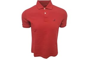 Nautica Men's Slim Fit Short Sleeve Solid Soft Cotton Polo Shirt
